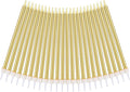 URAQT Metallic Birthday Candles, 24 Pcs Champagne Gold, 5.1 Inch Long Thin Candles with Holders for Cake Decoration