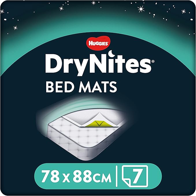 HUGGIES DryNites, Bed Mats - 28 x Mats - Disposable Bed Mats for Children and Teens