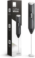 Keplin Handheld Milk Frother - Stainless Steel Electric Whisk - Portable Battery-Operated Coffee Frother for Lattes, Matcha, Protein Shakes - Ergonomic, Compact, Easy to Clean (Battery Not Included)