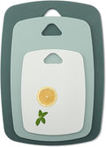 Chopping Boards for Kitchens with Handle, BPA Free, Dishwasher Safe Cutting Boards, Multi Colour Chopping Board Set (Green)