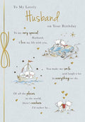 Piccadilly Greetings Cute Birthday Card Husband - 10 x 7 inches