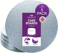Culpitt Cake Board, Cake Drum, Silver Fern, 10 Inch (254mm) Round, 0.5 Inch (13mm) Thick, (Pack of 5 Boards)
