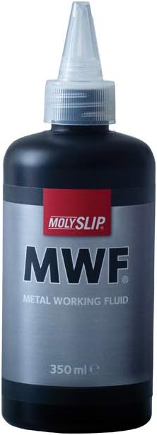 MOLYSLIP - MWF | Metal Working Fluid | Withstands Extreme Pressure | Reduce Heat and Friction on Metal Tools | Maximise Tool Life | Improved Quality of Workpieces with Finer Tools | 350ml