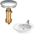 Pop Up Sink Plugs, Bathroom Push Drain Stopper Plugs, 38mm Click Clack Plug Sprung Stopper, Basin Sink Button Plugs for Kitchen Bathroom Washbasin Bath, Solid Brass Chrome Plating