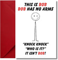 LimaLima Funny Birthday Cards For Men Humorous Bob Knock Knock Joke Adult Male