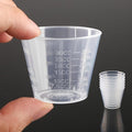 10 PCS 30ml/1oz Clear Plastic Measuring Cups, Reusable Graduated Medicine Cups for Liquid, Kitchen Baking, Lab & Medication Dosing Tool
