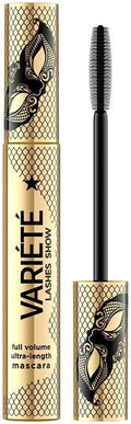 Eveline Cosmetics Variete Long Lasting Volumising Mascara with Precise Silicone Brush, Intense Black
