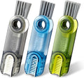3-in-1 Multifunctional Cleaning Brush, 3 Pcs Bottle Cup Lid Detail Brush, Tiny Crevice Scrubber for Kitchen and Home