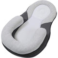 12533 Baby Infant Newborn Anti-Roll Pillow Cushion Prevent Flat Head Sleep Nest Pod - Grey
