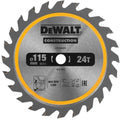 DeWALT DT20420-QZ 115mm 24T 9.5mm TCT Circ Saw Blade DCS571
