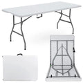 6ft Folding Table Trestle Camping Party Picnic Garden Indoor Outdoor