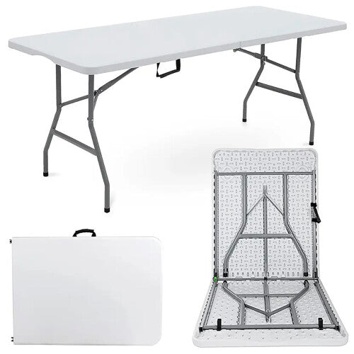 6ft Folding Table Trestle Camping Party Picnic Garden Indoor Outdoor