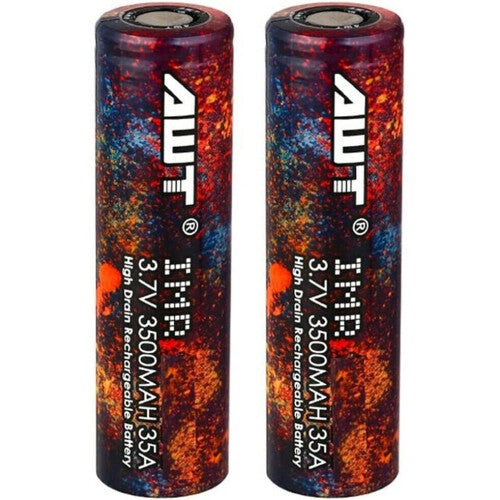 Batteries IMR 2400mah 2900mah 3500mah Flat Top High Drain 3.7v Pack of 2 (3500mah)