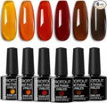 Jelly Gel Nail Polish Set, Crystal Translucent Nail Gel Polish Colours Set, Sock Off UV LED Gel Nail Polishes Set for Home DIY Nail Salon, Best Gift for Women 6 x 7.3ml