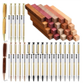 10 Sets of Wood Turning Pen Kit Project Supplies 7mm Slim Pen Kit