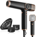 Faszin Hair Dryer, Lightweight Hairdryer with 110,000 RPM High Speed Motor for Fast Drying, 200 Million Ionic Hairdryers for Women & Men, Low Noise Hair Dryers, with 3 Magnetic Nozzle