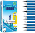 Paper Mate Flexgrip Ultra Retractable Ballpoint Pens | Medium Point (1.0mm) | Handwriting Pens & Stationery Supplies | Blue Pen Set | 12 Count