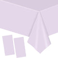 137x274cm Baby Purple Plastic Table Cloth Table Cover,2pcs Light Purple Party Table Cloths Tablecover Table Decoration,Tablecloth Party for Kids Adults Girls Birthday Picnic,Dining,Wedding,Baby Shower