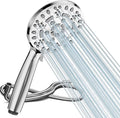 Cobbe Shower Head with Hose, High Pressure Shower Heads with 8 Spray Modes, Universal Bathroom Water Saving Shower Head Set, Large Powerful Flow Rain Showerhead for Low Water Pressure