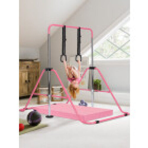 (5-pink) Gymnastics Bar Training Kip Bar With Grips