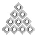 10Pcs Wood Carbide Inserts for Wood Lathe Turning Tool 11X11X2.0mm-30 Match Woodturning Tool Set