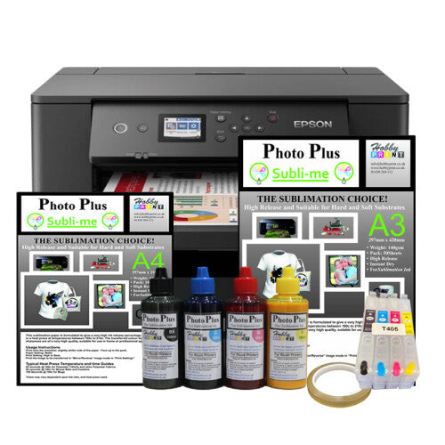 Fast A3 Sublimation Printer Bundle - WF-7310 with a Sublimation Kit.