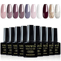 10pcs Nail Gel polish Candy series Set 10 colors Soak off UVLED Gel Nail Polish Long Lasting Gel Varnish Manicure Set 8ml x10pcs LIGHTGLITTER