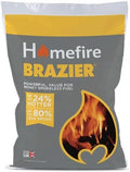 Brazier Smokeless Coal - 20kg | Fuel for Clean and Efficient Heating | Low Emissions | Clean and Efficient | Ideal for Multi-Fuel Stoves