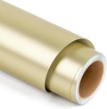 Matte Metallic Permanent Vinyl for Cricut, 12" x 5FT Champagne Gold Self Adhesive Vinyl Roll for Cricut and Silhouette Cameo, Gold Vinyl for Party Decoration, Window Stickers, Home Decor