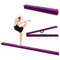 7FT 2.1M Folding Gymnastic Balance Beam Kids Training Beam Carrying