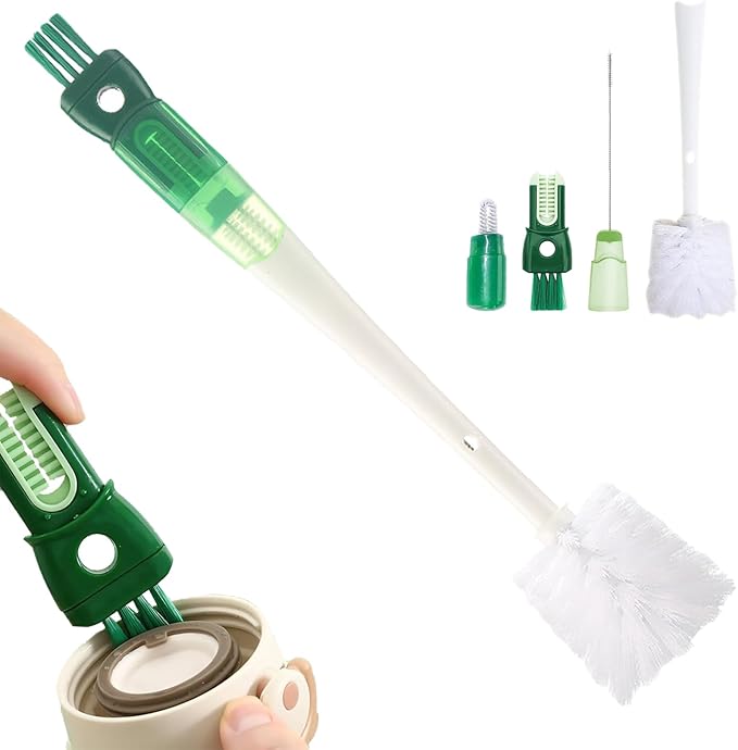 5in1 Water Bottle Brush - Five Cleaning Modes, Baby & Flask Cleaner