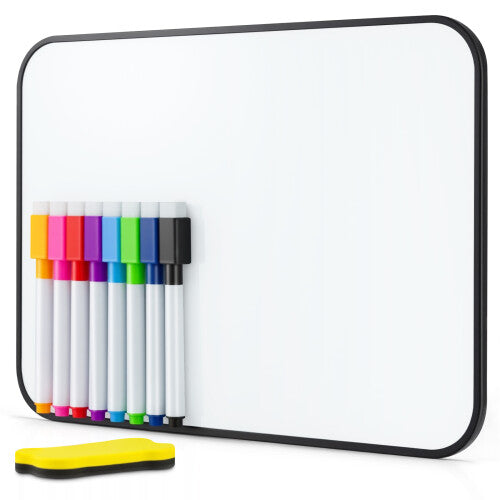 Dry Erase Whiteboard A4 Double Sided White Board with pens and Eraser