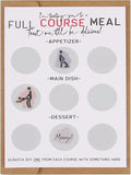 Naughty Scratch Off, Full Course Meal,Funny Scratch Off Birthday Card for Him, Gift for Him, Surprise your boyfriend, husband, or other half with this funny. (Full Course Meal)