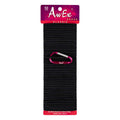 AwEx Strong Hair Ties - 50 PCS 4 mm(0.16 inch) Thick 140 mm(5.5 inches) Long Hair Bands-No Metal Hair Elastics-No Pull Ponytail Holder for Medium Hair