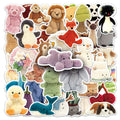 (MULTICOLOR) 50Pcs  Kawaii Jellycat Stickers DIY Stickers Scrapbooking Phone Luggage Skateboard Waterproof Decals