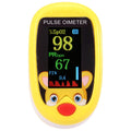(yellow) Children Pulse Oximeter Fingertrip Mini SpO2 Monitor Oxygen Saturation Monitor Pulse Rate Measuring