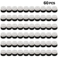 (Standard, 1) Pack Of 60 White Tennis Racket Grips