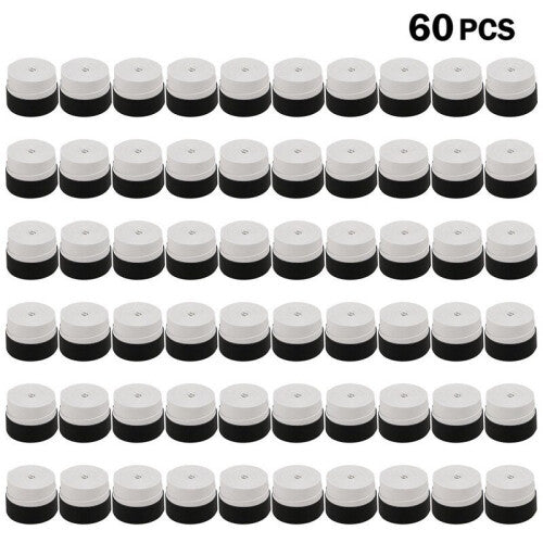 (Standard, 1) Pack Of 60 White Tennis Racket Grips