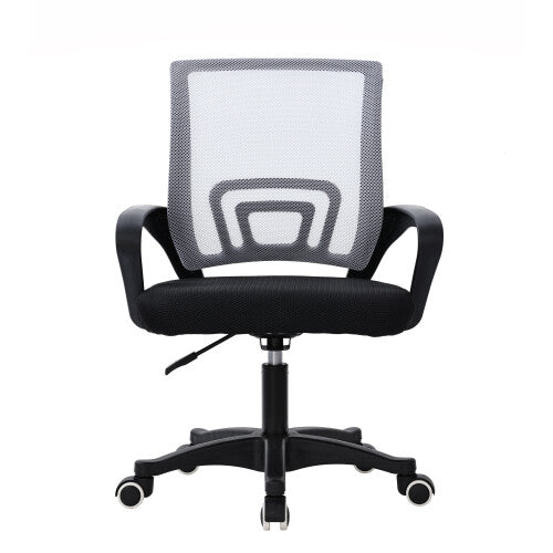 (Grey ) MOF Adjustable Office Chair Ergonomic Mesh Swivel Computer Comfy Desk/Executive Work Chair with Arms and Height Adjustable for Students Study