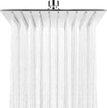HAUSPROFI Rain Shower Head 8 inch Large Top Spray Square Showerhead 304 Stainless Steel Ultra Thin Powerful High-Pressure Bathroom Easy Installation Lush Shower Experience