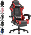 XTREME Gaming Chair – Ergonomic Reclining Chair with Footrest, 360° Swivel, Height Adjustable (Red)