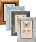 4 Pack 6x4 Picture Frames,Matted for 4x6 inch Photo Frames, 15 x 10 cm Wood Grain Color Farmhouse Rustic Photo Frame (4x6 inch)