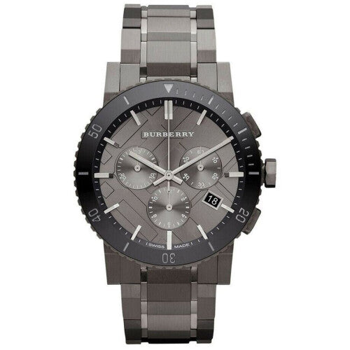 Burberry BU9381 Gunmetal Dial Grey Ion-Plated Men's Watch