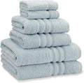Catherine Lansfield Zero Twist Cotton 6 Piece Towel Bale Set Duck egg Blue