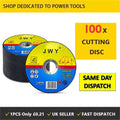 (100Pcs) 100 x 115mm ULTRA THIN 1mm METAL CUTTING BLADE