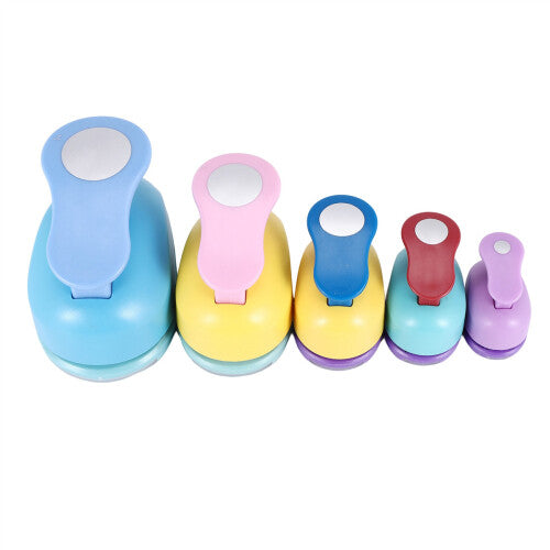 5 PCS Circle Punches for Paper Crafts, 5 Different Size Hole Punch