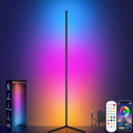 LED Floor Lamp, Smart RGB Corner Lamp, Dimmable Colour Changing Standing Lamp with APP & Remote Control, Music Sync, Modern Mood Corner Floor Lamp for Living Room, Bedroom, Gaming Room[Energy Class A]