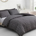 Pamposh Double Duvet Set – Brushed Microfiber Double Duvet Cover - Hypoallergenic Quilt Cover Bedding Sets 3 Pcs With Zipper Closure For All Seasons