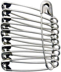eRadius 10 x Extra Large Safety Pins Kraft Craft Pins Size 4 / 55mm 10Pcs Silver
