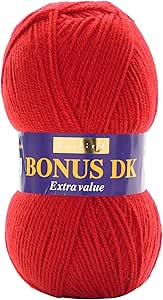 Hayfield Bonus DK Double Knitting - 100g Classic Red (833) by Sirdar